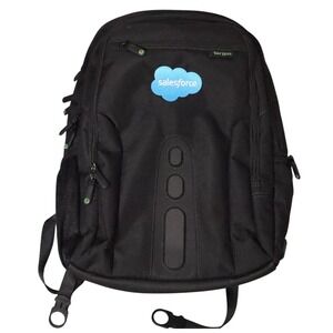 Targus EcoSmart Spruce Backpack Mens OS Black Salesforce Tech Laptop Bag NWOT